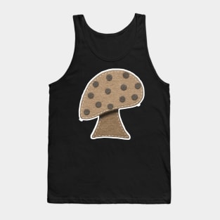 Brown Dotted Mushroom | Felt Look | Cherie's Art(c)2020 Tank Top